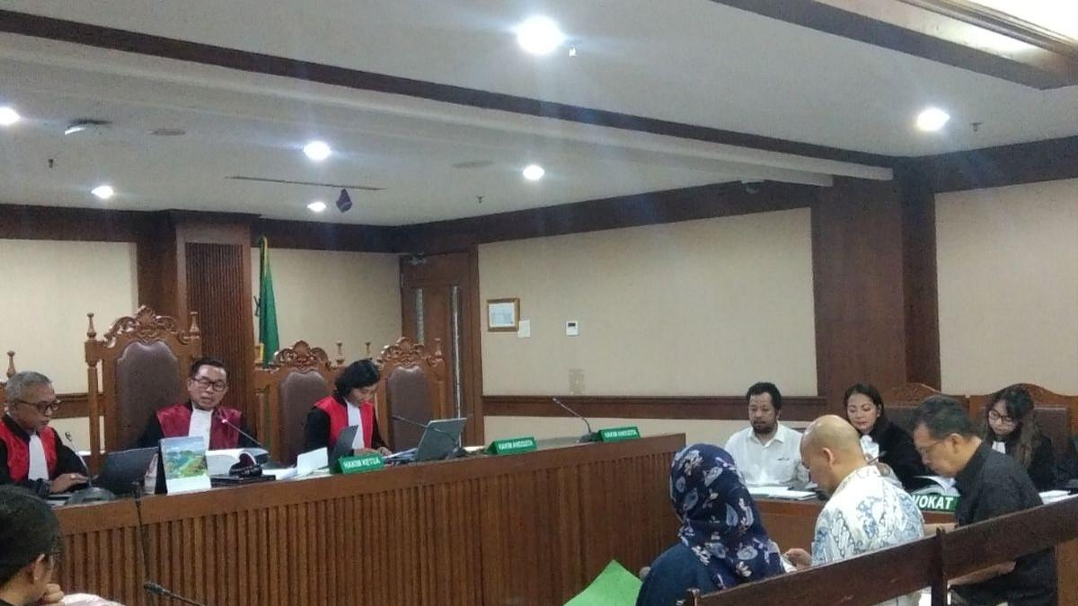 KASUS KEBAKARAN - Sidang lanjutan kasus kebakaran kantor PT Terra Drone Indonesia di PN Jakarta Pusat, Kemayoran, Rabu (22/4/2026). Sidang dihadiri sejumlah saksi ahli.