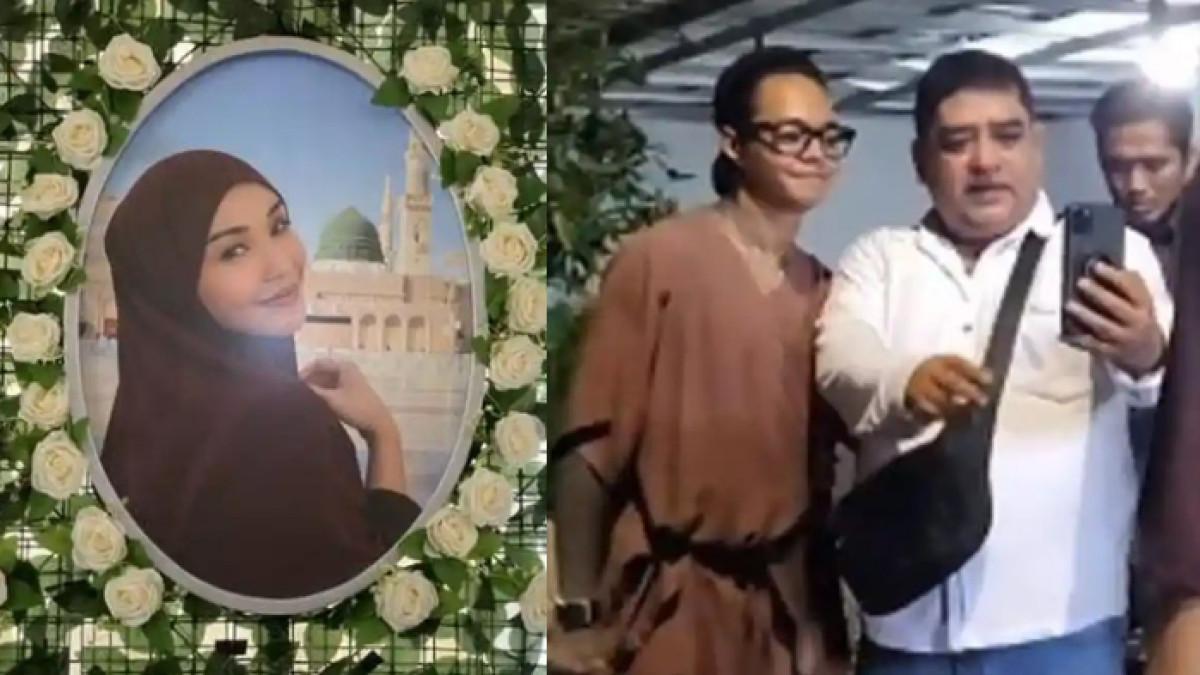 TAHLILAN LULA LAHFAH - Sikap sopan Reza Arap di tahlilan 40 hari Lula Lahfah bikin ayah almarhumah semringah, videonya viral.