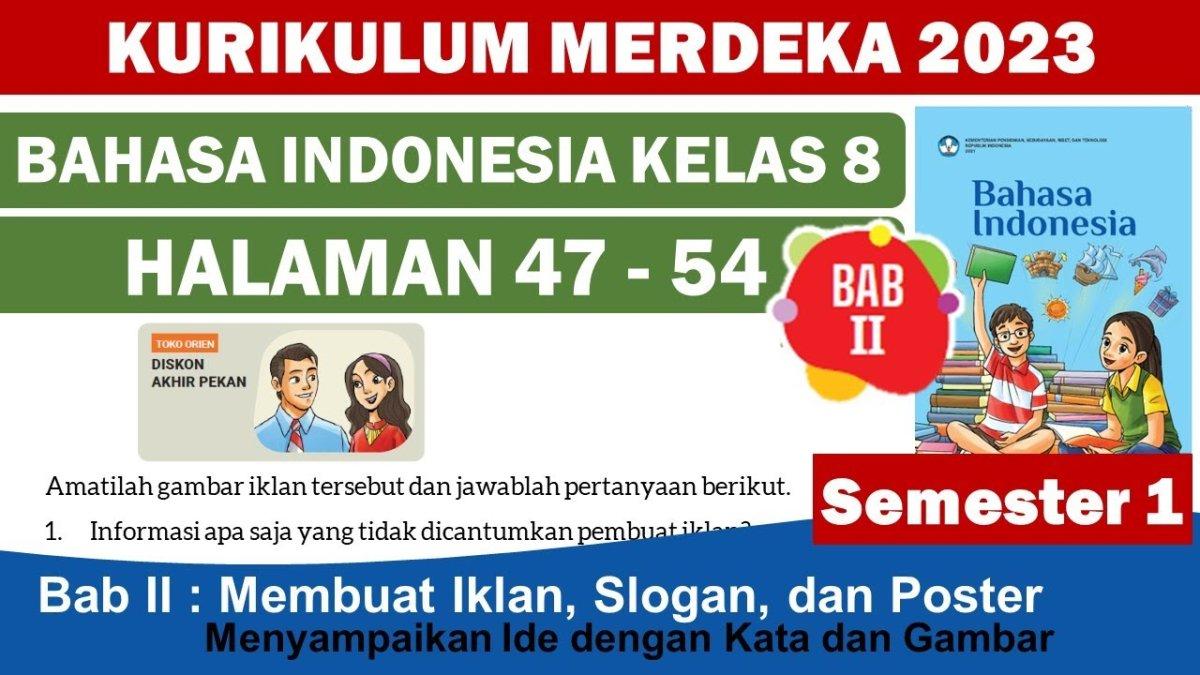 Soal & Kunci Jawaban Bahasa Indonesia Kelas 8 SMP Halaman 51, Pesan yang Ingin Disampaikan Iklan