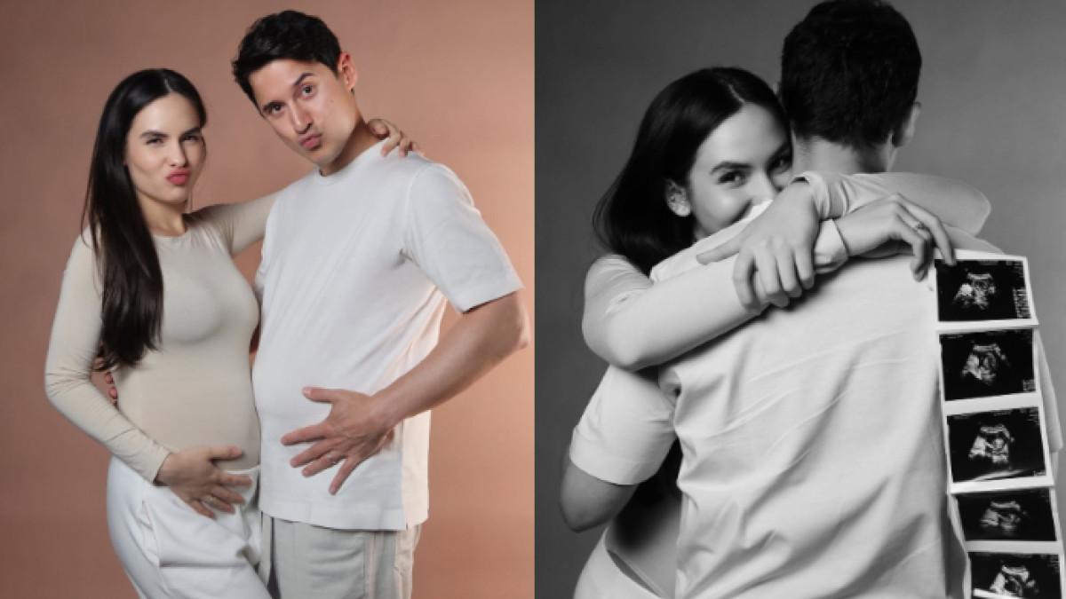 STEFFI ZAMORA HAMIL - Potret Steffi Zamora dan Nino Fernandez diambil dari Instagram pada Selasa (9/9/2025). Steffi Zamora pamer baby bump hingga hasil USG sambil dipeluk Nino Fernandez.