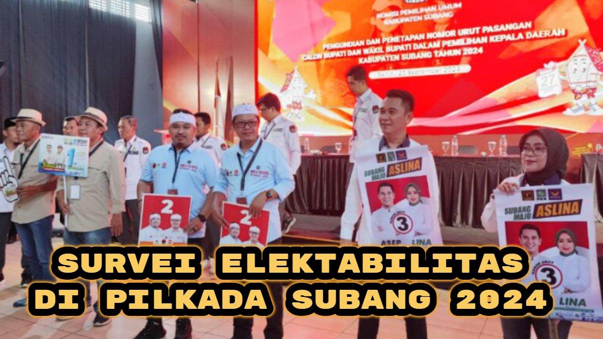Survei Elektabilitas di Pilkada Subang 2024, Ruhimat vs Reynaldy vs Asep Rochman, Siapa Terkuat?