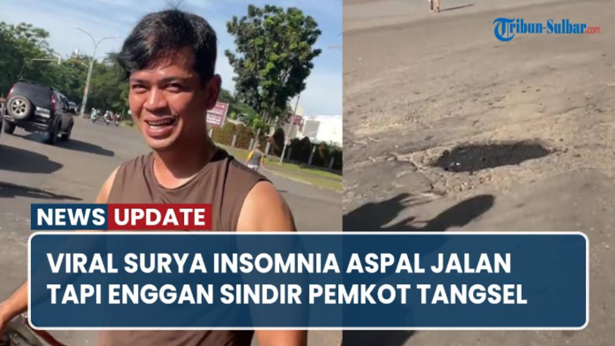 SOSOK ARTIS KONDANG - Surya Insomnia aspal jalan berlubang di Tangsel, pilih tak sindir Pemkot, kisah awalnya tersingkap.