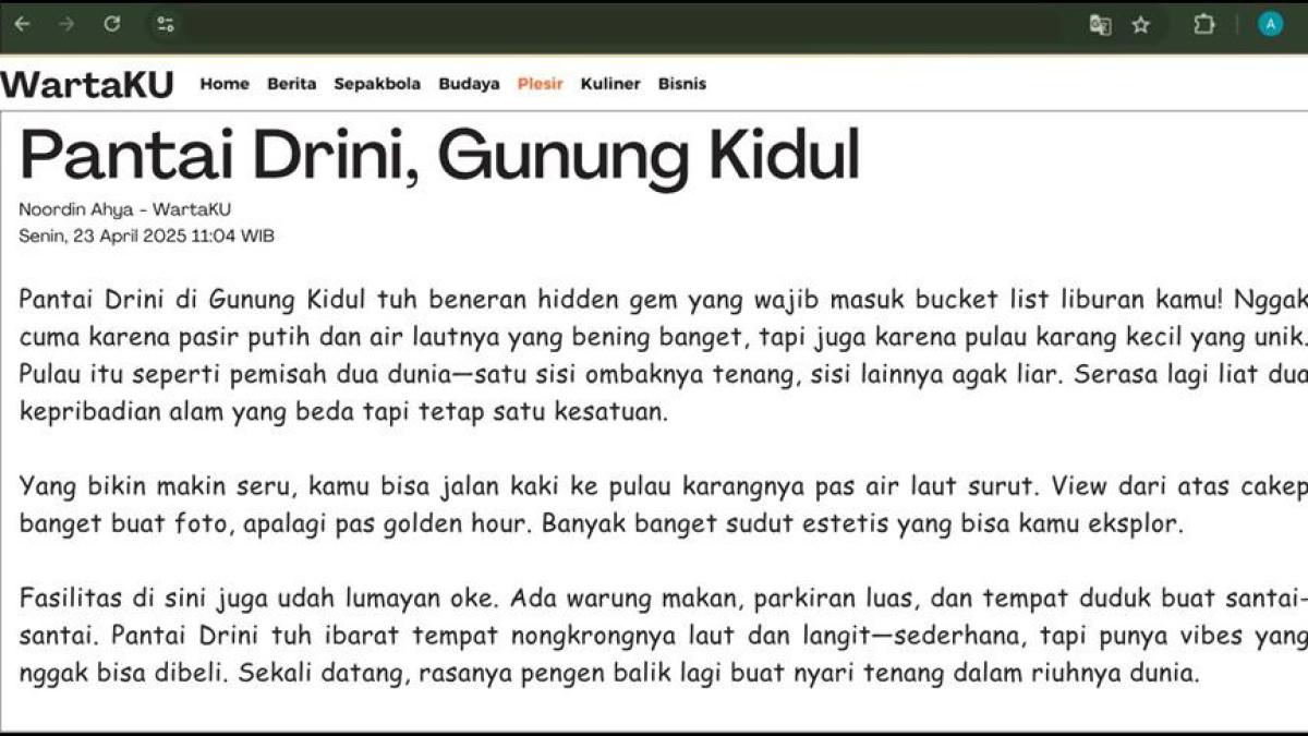 SOAL TKA SMP - Tangkap layar bacaan teks ulasan 2 untuk soal TKA Bahasa Indonesia SMP.