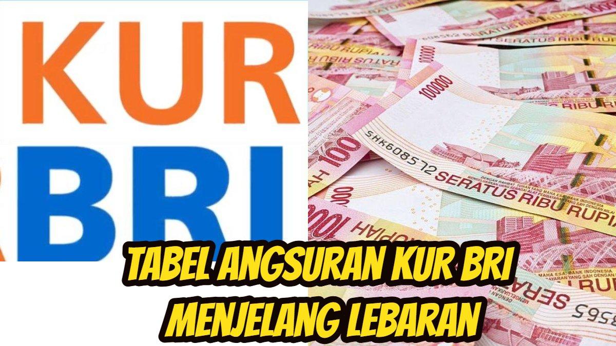 Tabel Angsuran KUR BRI Menjelang Lebaran, Ini Cara Mengajukan Lewat Online & Kantor Cabang BRI