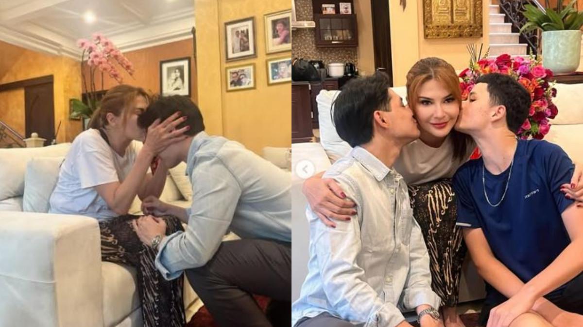 POSTINGAN TAMARA - Tamara posting momen hangat bersama kedua anaknya.