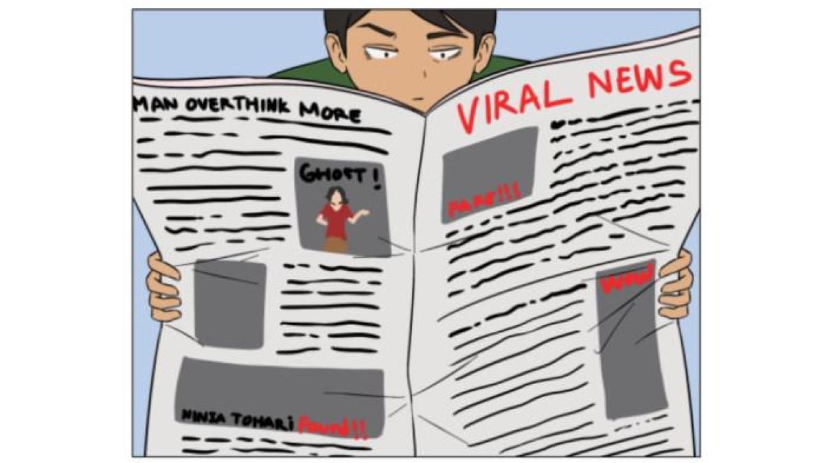 SOAL KUNCI JAWABAN - Tangkapan layar English for Nusantara, bahasa Inggris kelas 9 halaman 325 Kurikulum Merdeka, Picture 5.10 Reading a Newspaper.