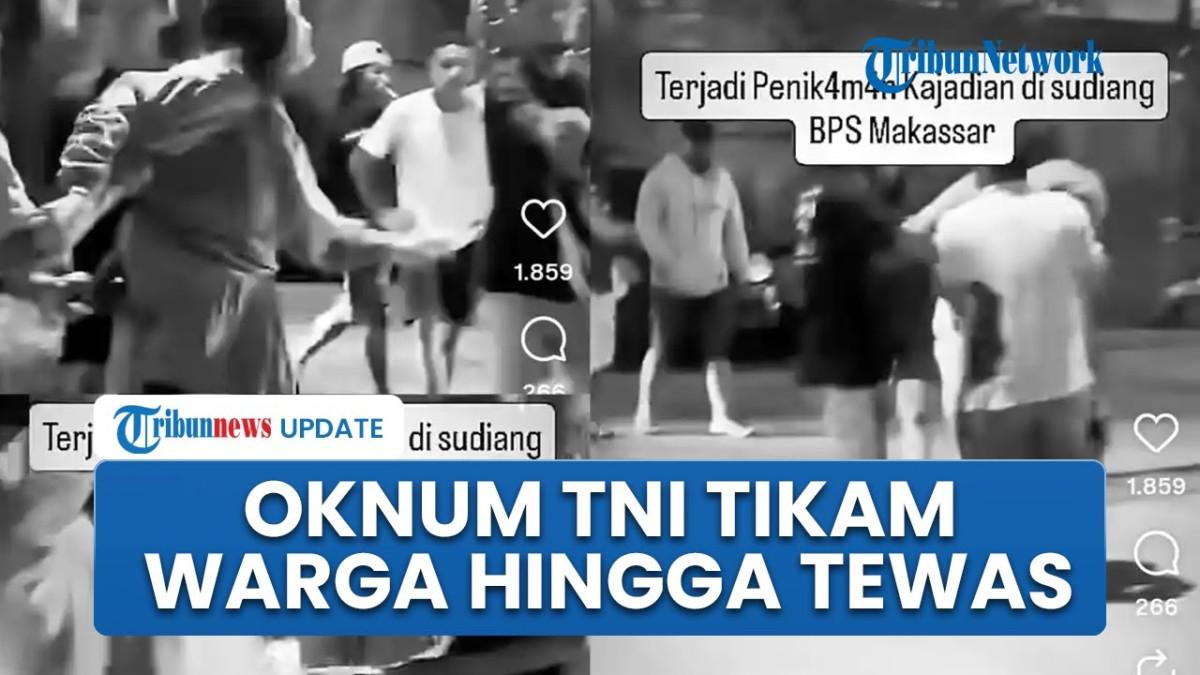 TNI TUSUK SELINGKUHAN - Tangkapan layar video oknum TNI tusuk selingkuhan istri di Makassar. Korban ngaku keluarga.