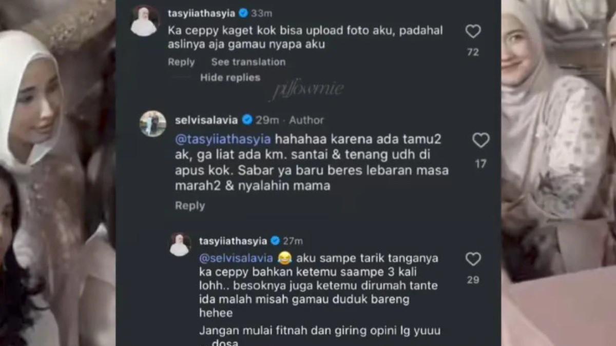 VIRAL TASYA-TASYI: Terbongkar awal mula perseteruan antara selebgram Tasyi Athasyia (kanan) dengan keluarga besar. Ibunda Tasya Farasya (kiri) curhat pilu karena polemik tersebut.