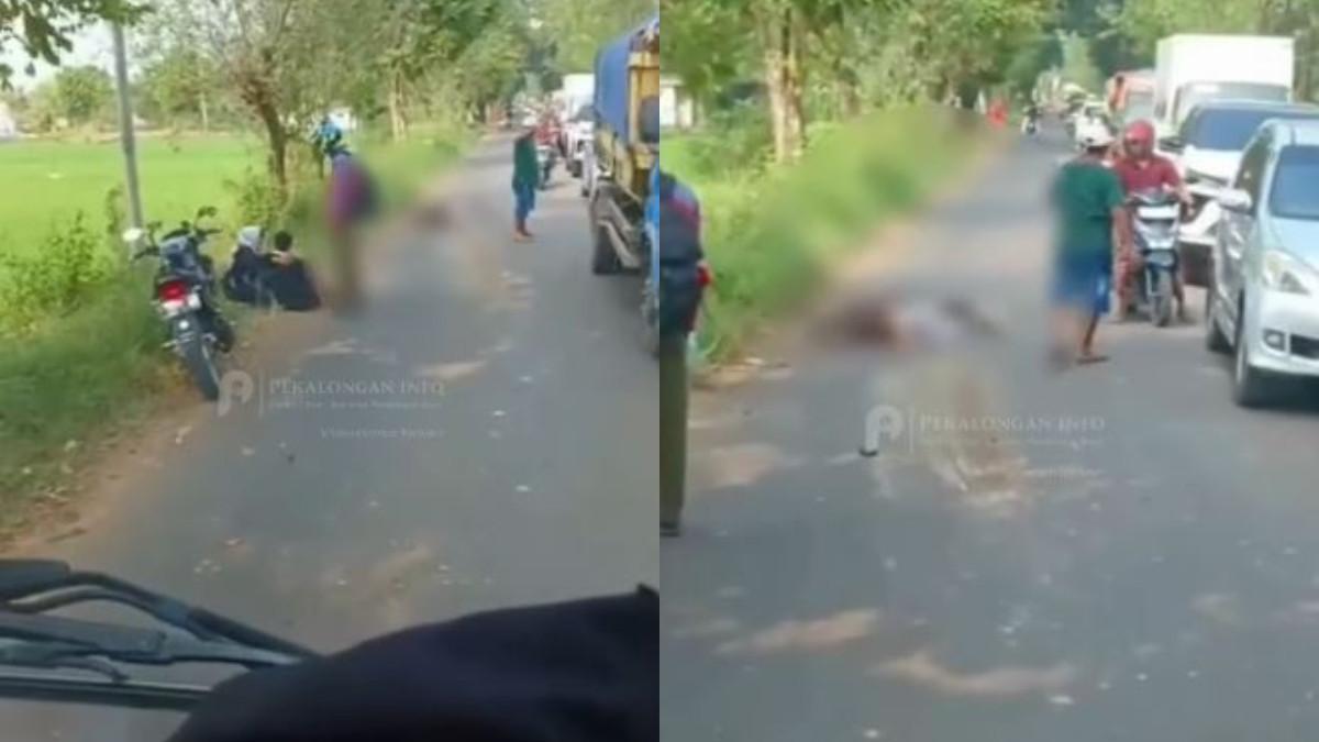 KECELAKAAN DI PEKALONGAN - Terjadi kecelakaan lalu lintas di Jalan Menjangan, Bojong, Kabupaten Pekalongan, pada Sabtu (6/6/2026) sekitar pukul 13.59 WIB.