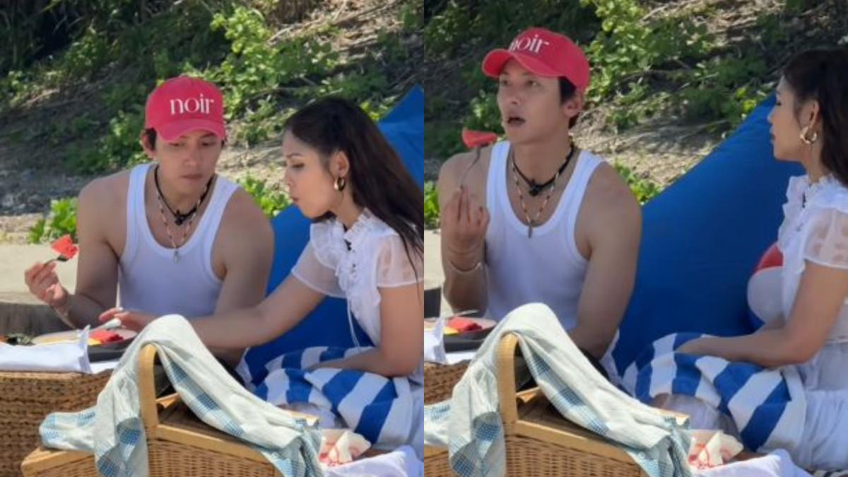 POTRET ROMANTIS VANESHA - Vanesha dan Ji Chang Wook saat syuting di NTB.