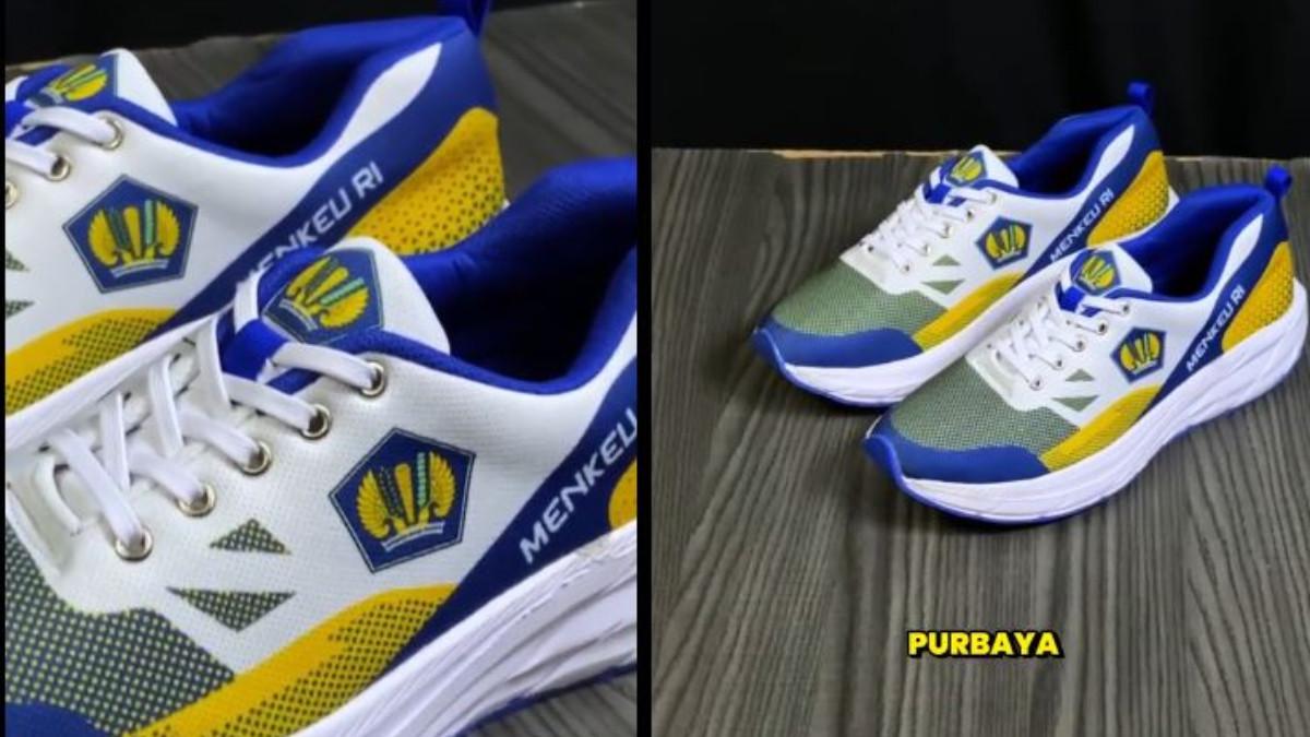 SEPATU PURBAYA - Viral sepatu yang terinspirasi dari sosok Menkeu Purbaya