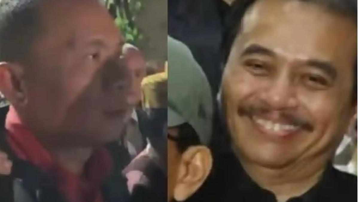 KASUS IJAZAH JOKOWI - Wajah Muran Rismon Usai Diperiksa Kasus Ijazah Jokowi (KIRI). Senyum Roy Suryo (KANAN). Roy Suryo Tebar Senyum Usai Berhasil Tak Dipenjara Kasus Ijazah Jokowi, Rismon Muram