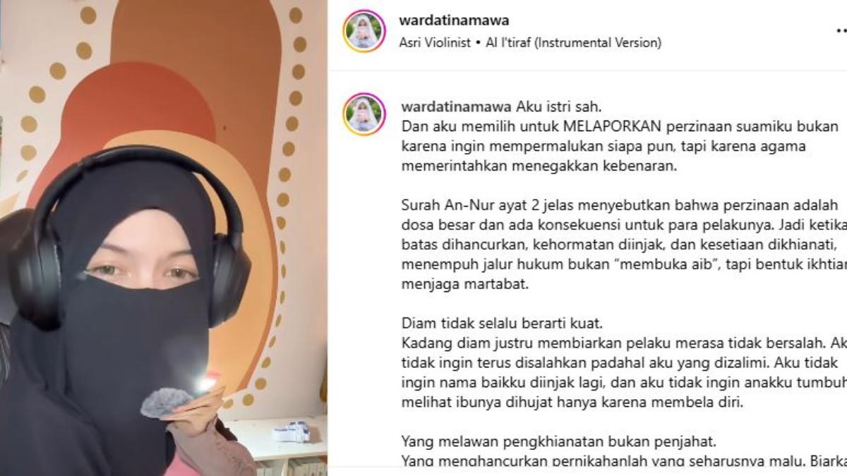 POSTINGAN WARDATINA MAWA - Wardatina Mawa langsung posting Instagram, tulis hal ini