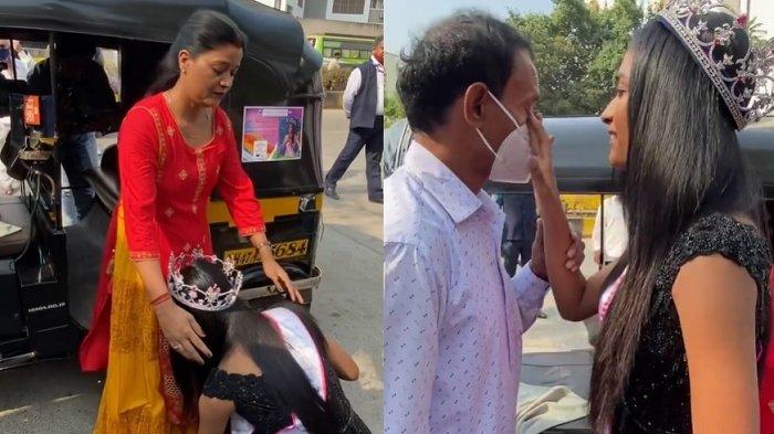 ANAK Supir Bajaj Jadi Ratu Kecantikan, Langsung Sujud di Kaki Ibu dan Usap Tangis Bangga Sang Ayah