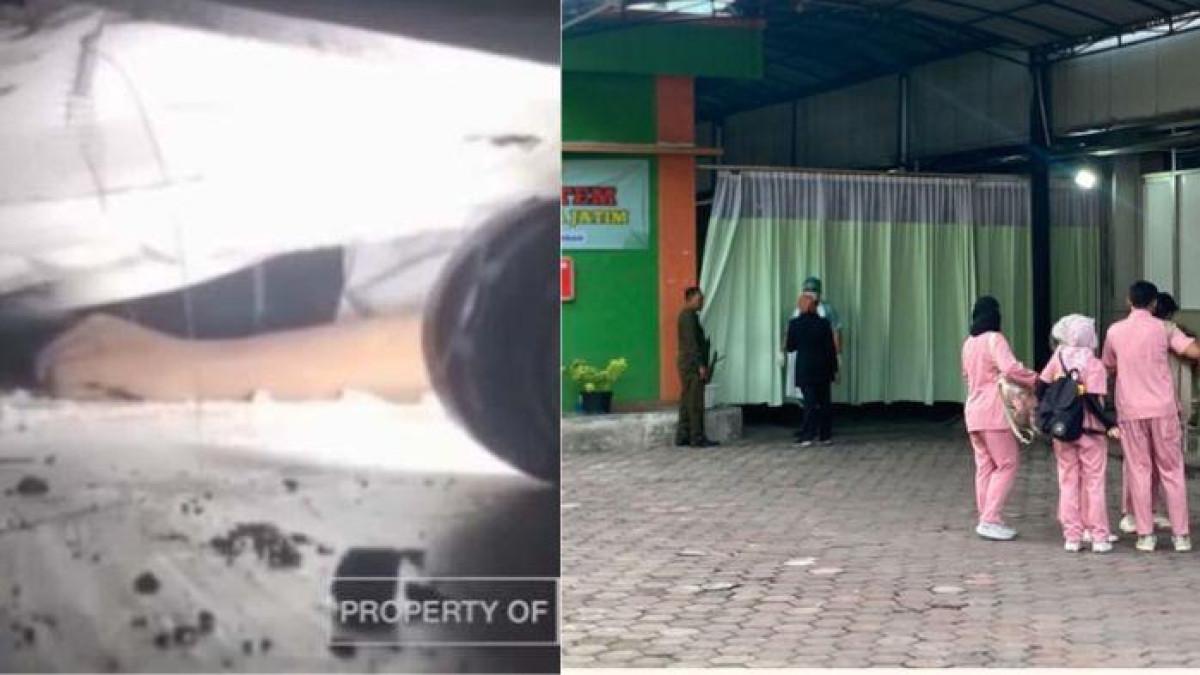 (kiri) Seorang santri tertimbun di celah reruntuhan Pondok Pesantren (Ponpes) Al Khoziny. Sidoarjo. (kanan) RSI Siti Hajar Sidoarjo merupakan salah satu rumah sakit yang menangani korban Ponpes Al Khoziny ambruk.