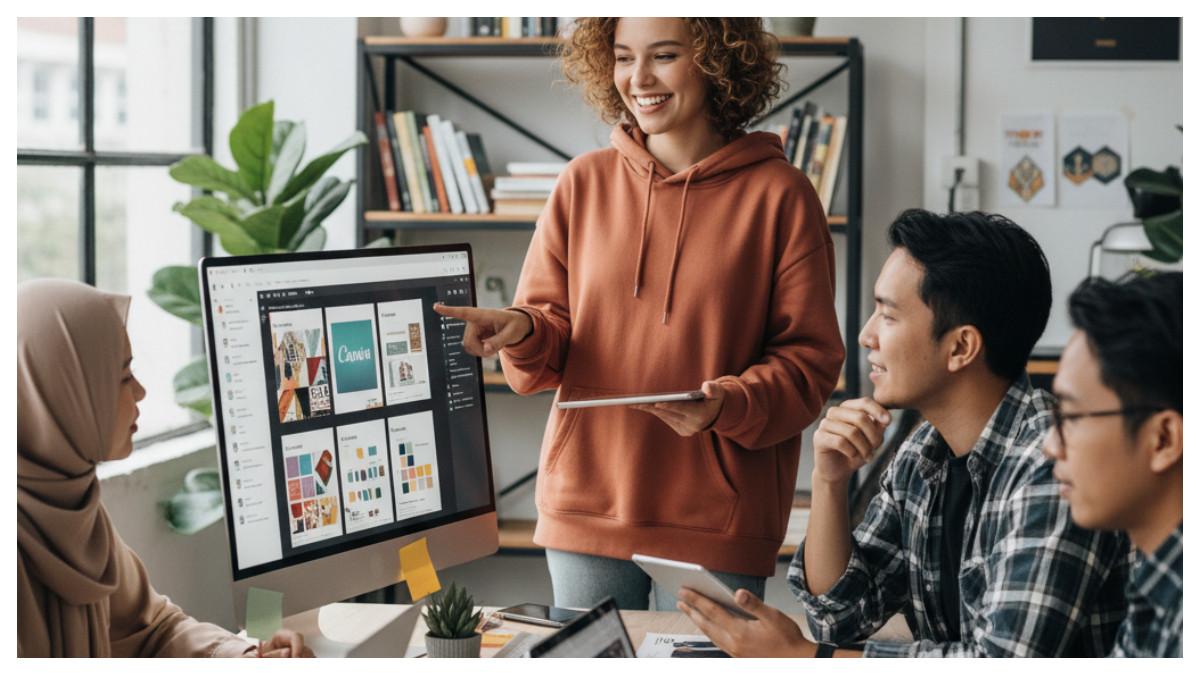 Canva bukan cuma desain biasa! Bongkar 7 trik gila bikin cuan pasif & aktif. Modal HP aja, siap-siap dompet auto tebal! Klik sekarang!