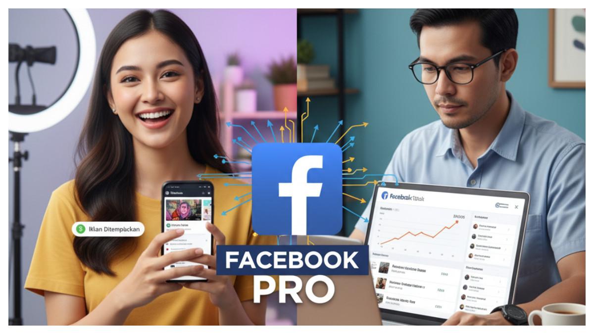 Ubah hobi bikin konten jadi penghasilan! Dengan Facebook Pro, kamu bisa monetisasi lewat Reels, Stars, hingga langganan penggemar.