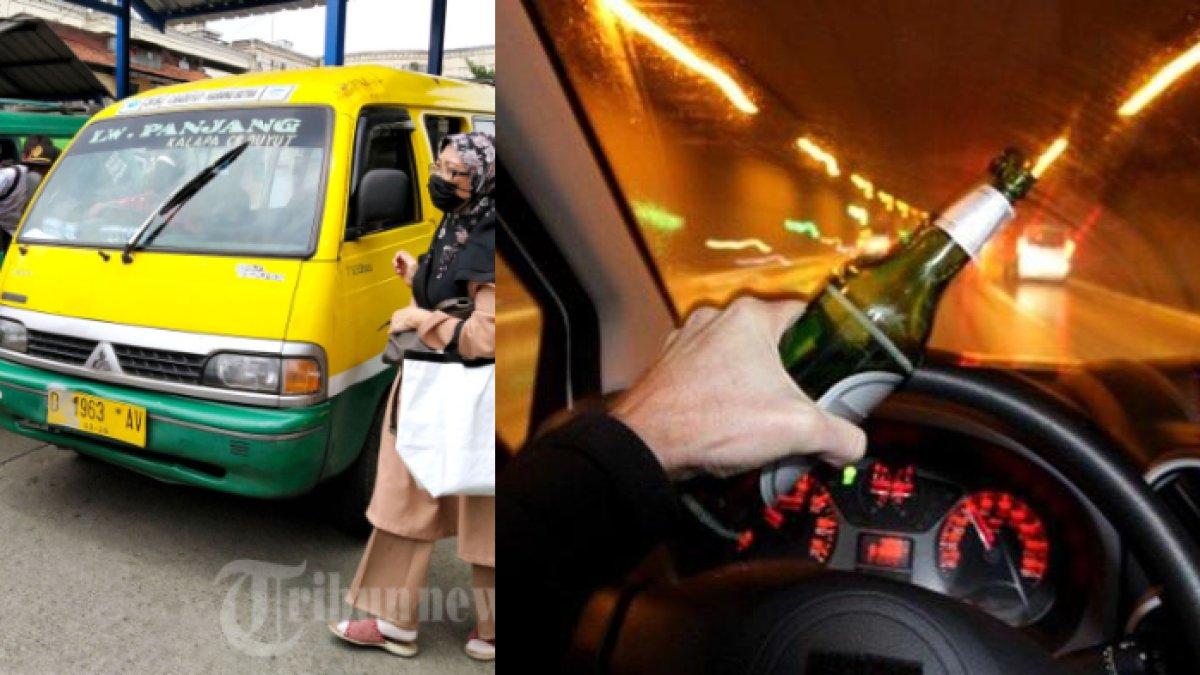BERJALAN Zigzag, Angkot di Bandung Tabraki 4 Pemotor, Sopir Oleng, Diamuk 200 Orang, Nyaris Tewas
