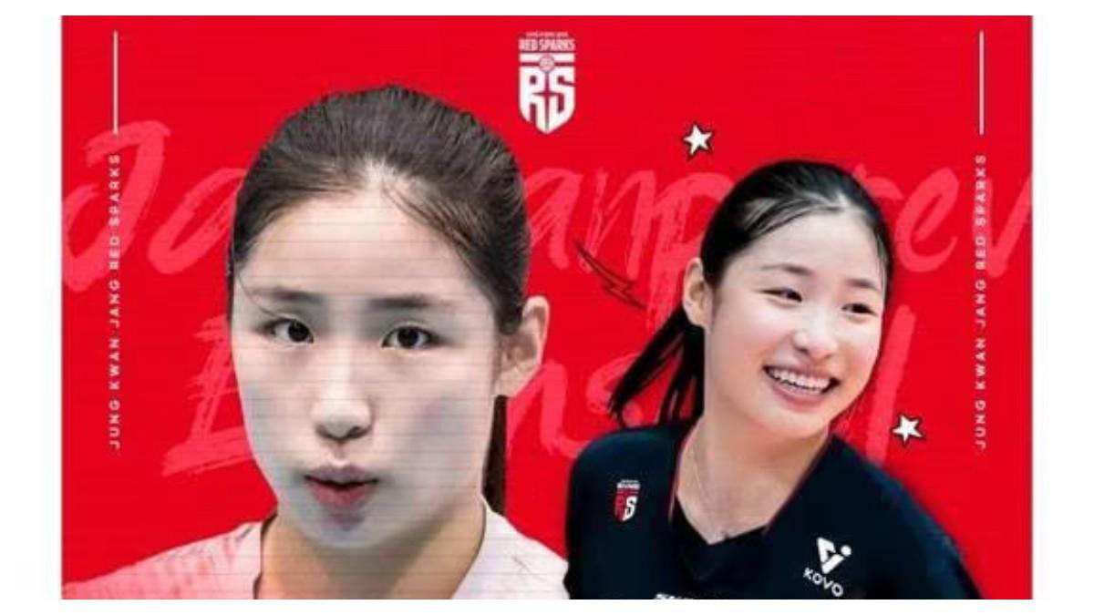 Inkushi (Jeong Kwan Jang) sedang mempersiapkan debutnya di V-League.
