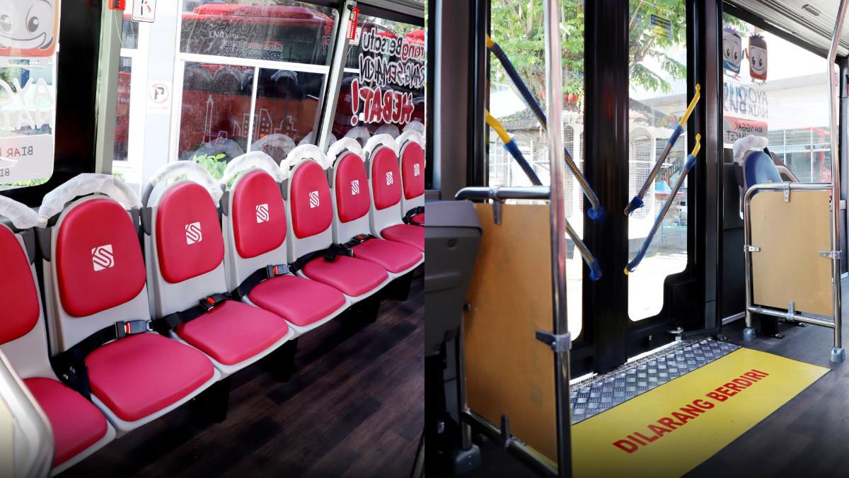 BUS TRANS SEMARANG - Interior armada baru bus Trans Semarang.