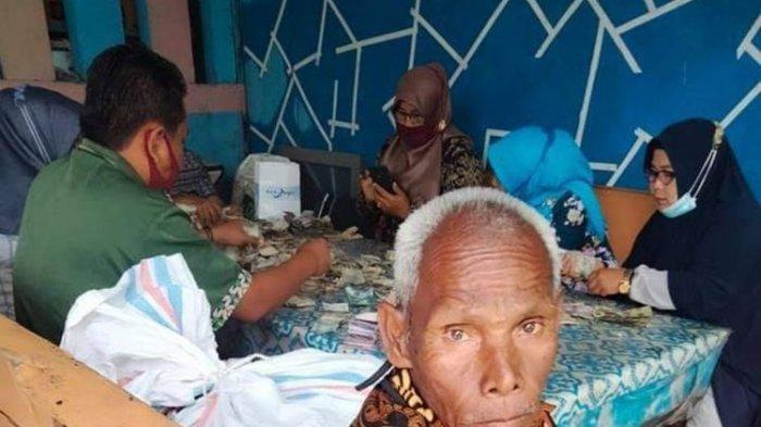 TADINYA Viral Dikasihani, Kakek Tukang Cuci Piring Ternyata Simpan 9 Karung Uang, Total Puluhan Juta