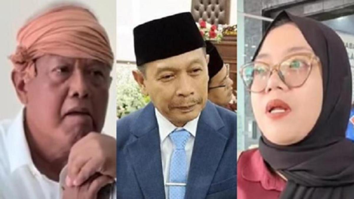YAI MIM VS SAHARA -- (kiri) Yai Mim / (tengah) Wahyu Hidayat / (kanan) Nurul Sahara | Wali Kota Malang, Wahyu Hidayat, digeruruk warganet, ia diminta selesaikan perseteruan Yai Mim dan Sahara