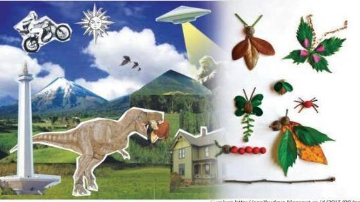 KUNCI JAWABAN Tema 7 Kelas 4 SD Subtema 3, Contoh-contoh Karya Montase, Kolase, Mozaik, dan Aplikasi