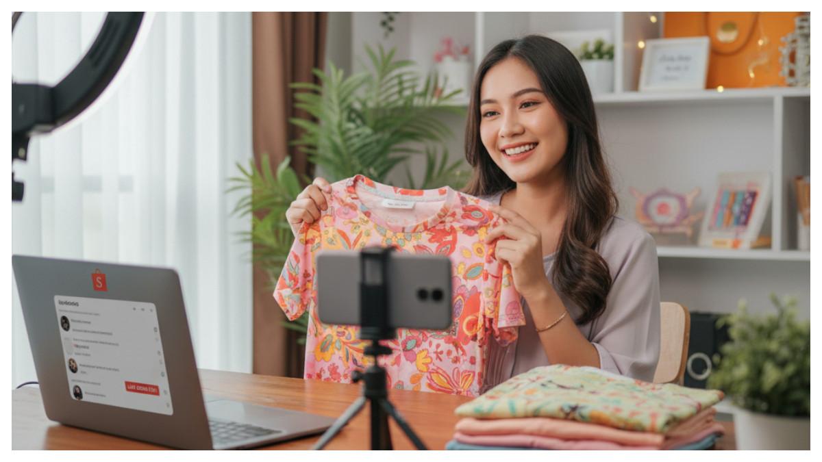 Panduan jualan di Shopee Live: cara mulai, fitur interaktif, hingga trik biar penonton betah dan orderan meledak.
