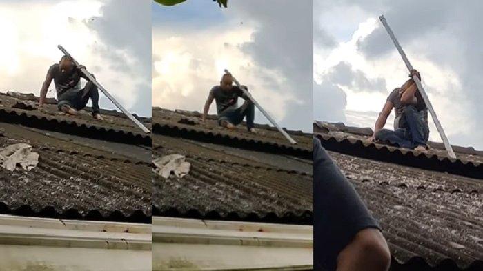 GAGAL Total Maling Mau Bobol Rumah Muazin, Berakhir Terperangkap di Genteng 6 Jam Tak Bisa Turun
