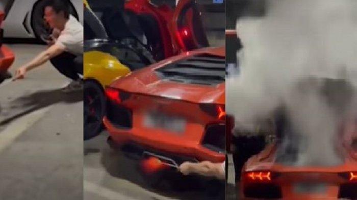 KENA Getahnya! Pria Bakar Sate Pakai Knalpot Lamborghini, Berakhir Bayar Rp 1 M untuk Perbaikan