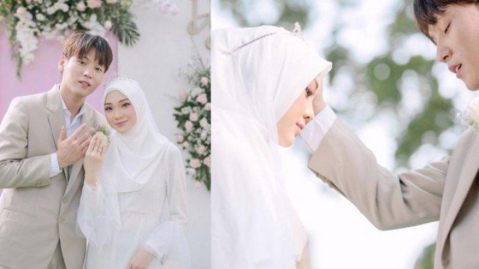 Momen pernikahan Daehoon dan Julia Prastini