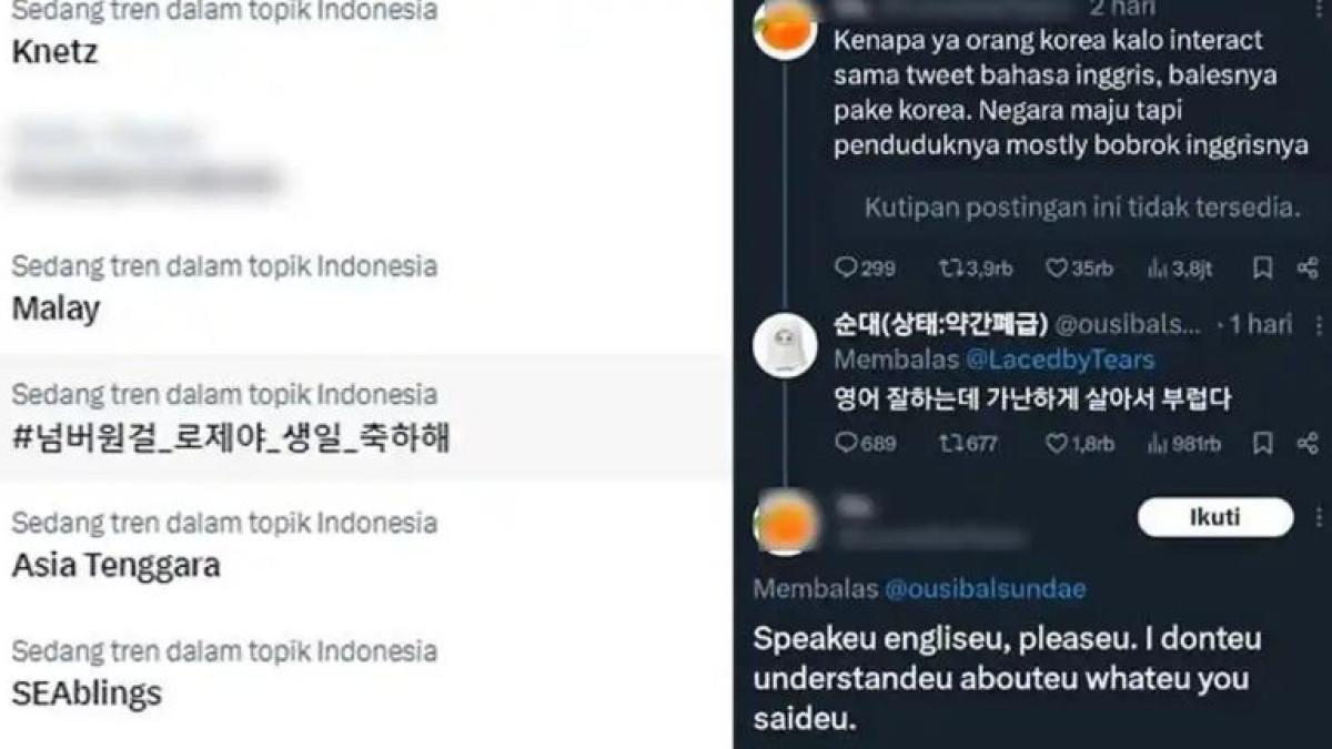 TRENDING DI TWITTER: Ternyata ini awal mulanya kenapa netizen Korea Selatan 'perang' lawan netizen Indonesia trending di Twitter. Malaysia sampai bela netizen Indo.