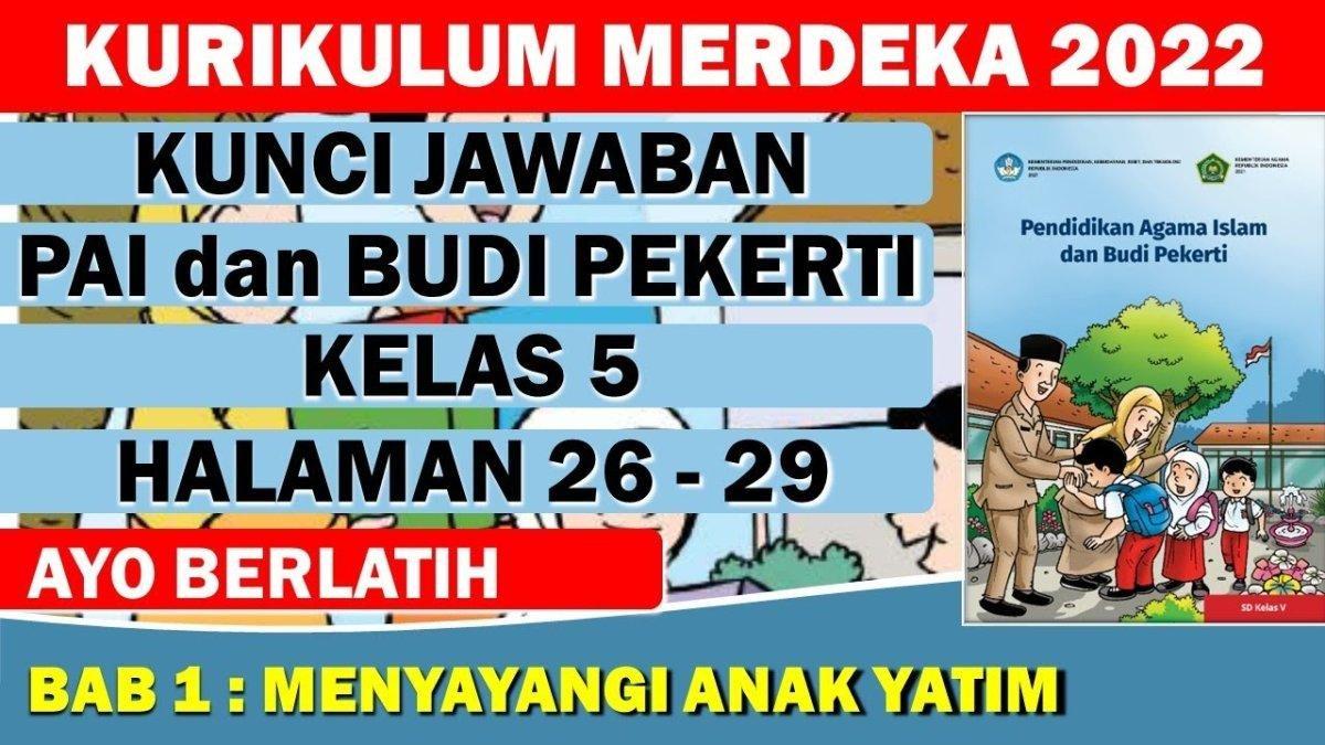 Soal & Kunci Jawaban Buku PAI Kelas 5 SD Halaman 29 : Surah al-Ma'un artinya