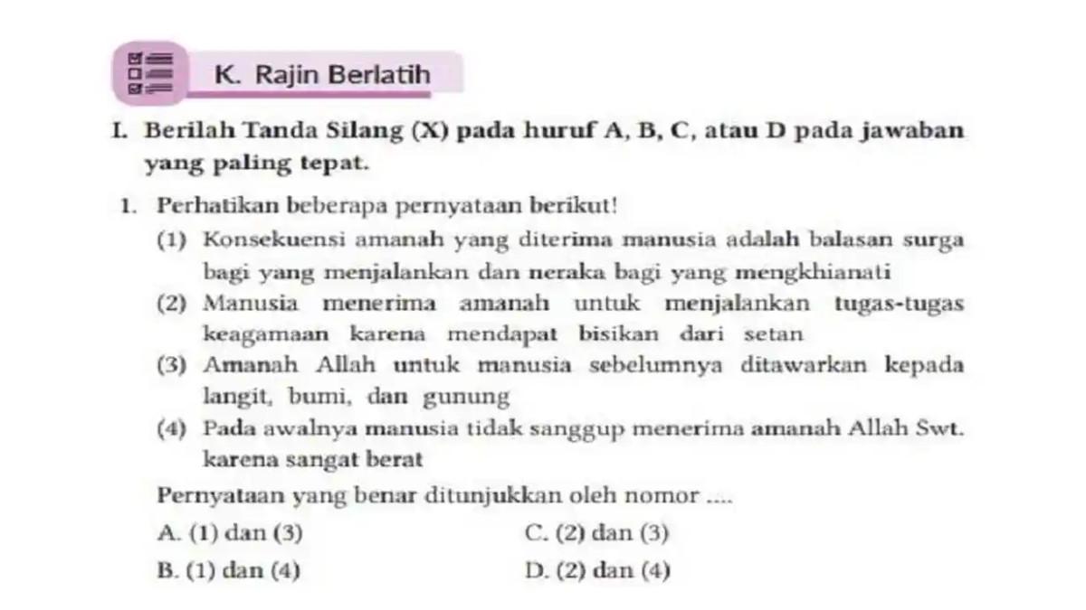 PAI Kelas 8 Halaman 76-79. Berikut kunci jawaban mata pelajaran Pendidikan Agama Islam kelas 8 halaman 76-79 Kurikulum Merdeka.