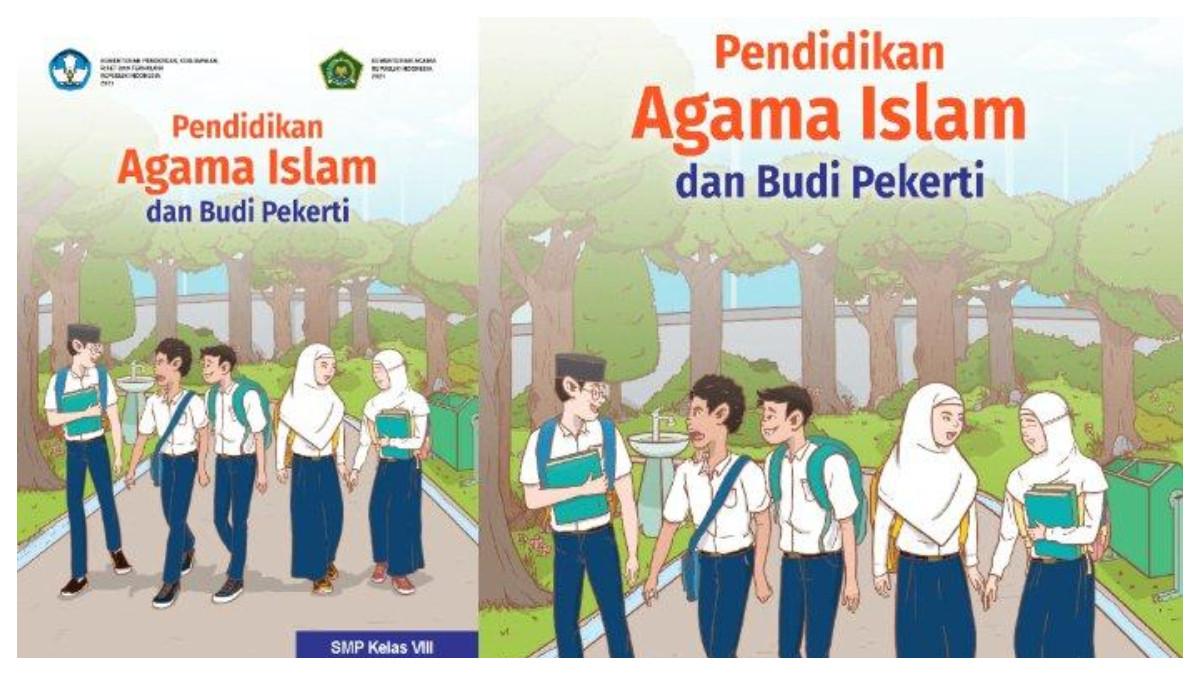 Cover Buku Pendidikan Agama Islam dan Budi Pekerti Kelas 8 Kurikulum Merdeka.