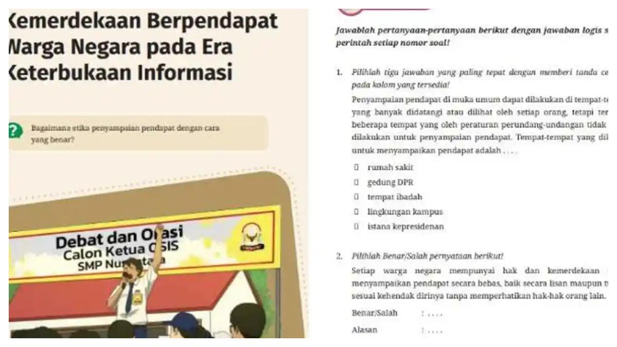 Berikut ini kunci jawaban Pendidikan Pancasila Kelas 9 Halaman 94-101 Kurikulum Merdeka Bab 3: Uji Kompetensi