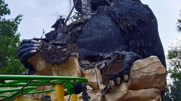 Akibat Gempa, Patung Gorila Jatim Park 2 Roboh, Ini Faktanya: Rusak di Bagian Kepala, Tak Ada Korban