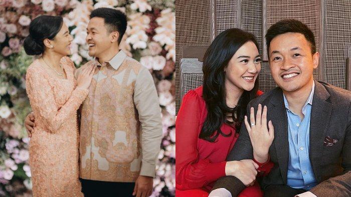ISU CERAI - Potret Putri Tanjung dan Guinandra Jatikusumo saat lamaran. Kini rumah tangga keduanya diisukan retak.