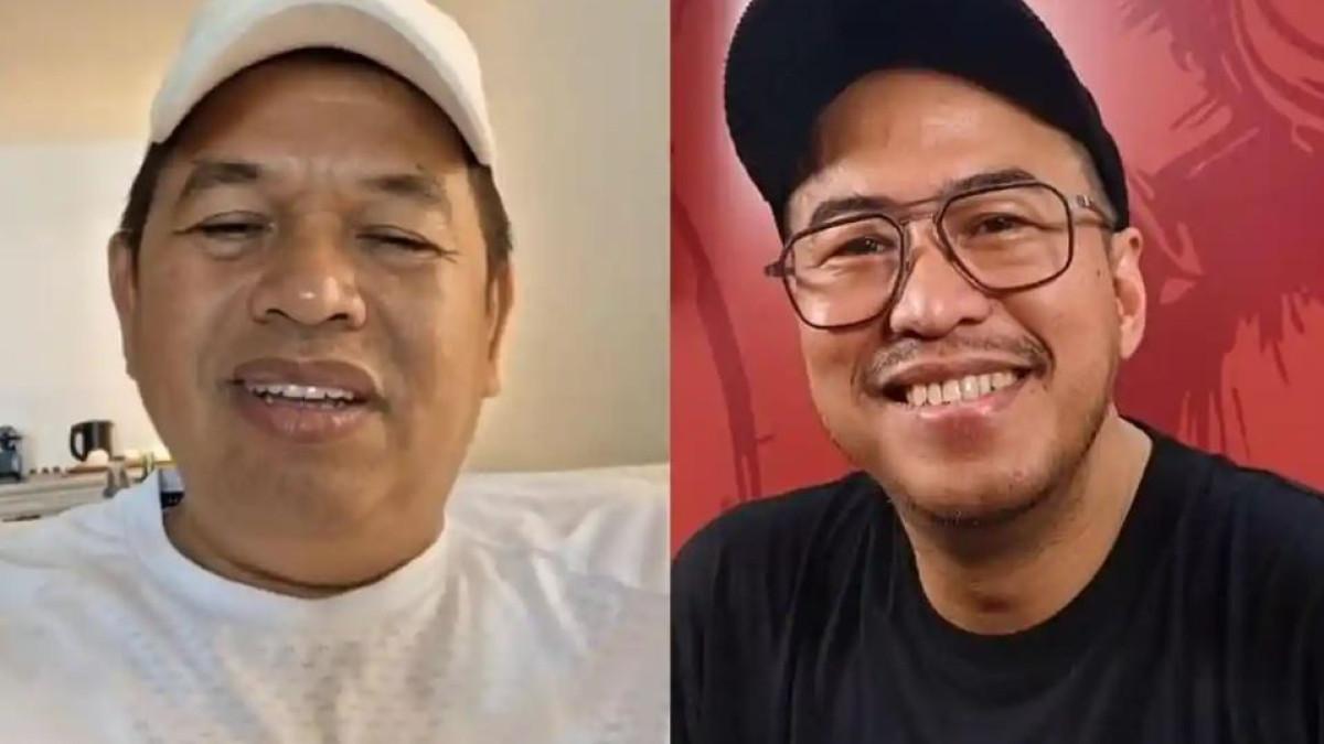 DEDI TANTANG PANDJI - Kolase Gubernur Jabar Dedi Mulyadi dan komika Pandji Pragiwaksono.