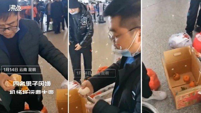 Tak Rela Bayar Kelebihan Bagasi, Pria Makan 30 kg Jeruk yang Dibawa, Ini yang Terjadi Pada Bibirnya