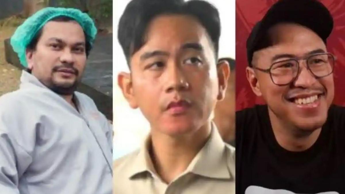 PANDJI ROASTING GIBRAN - (Kiri) Penyanyi sekaligus dokter ahli bedah plastik dr Tompi; (Tengah) Wakil Presiden Gibran Rakabuming Raka; dan (Kanan) Komika Pandji Pragiwaksono.