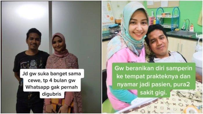 RELA Korbankan Gigi Gerahamnya Demi Dekati Dokter Gigi Cantik, Usaha Pria Ini Berakhir di Pelaminan