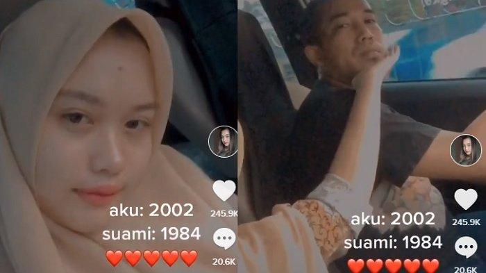 Viral Video TikTok Kisah Cinta Suami Istri Beda Usia 18 Tahun, Bersemi Sejak Masih Kelas 2 SMA