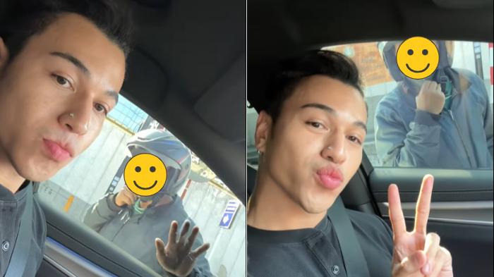 Momen Selebgram Emil Mario Dilabrak Bapak-bapak Gegara Klakson, Reaksinya Sukses Bikin Terdiam