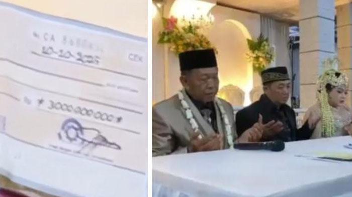 Cek Rp 3 M Mbah Tarman Ternyata Cuma Simbol Mahar, Saat Mau Dicairkan ke BCA Uangnya Kosong