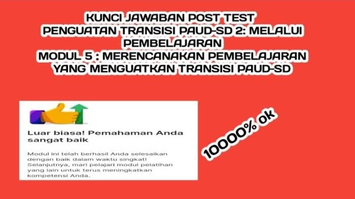 Soal & Kunci Jawaban Post Test Modul 2, Hal yang Terjadi Jika Guru Hanya Fokus ke Orientasi Kognitif