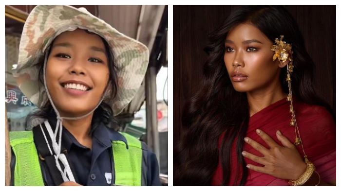 Tukang Sapu Jalanan Ini Disulap jadi Model Cantik, di-Makeover MUA Kondang, Intip Transformasinya