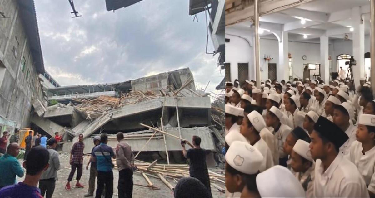 Video Suasana Musala Ponpes Al Khoziny Sebelum Roboh, Santri Kompak Berbaju Putih, Sudah 53 Wafat