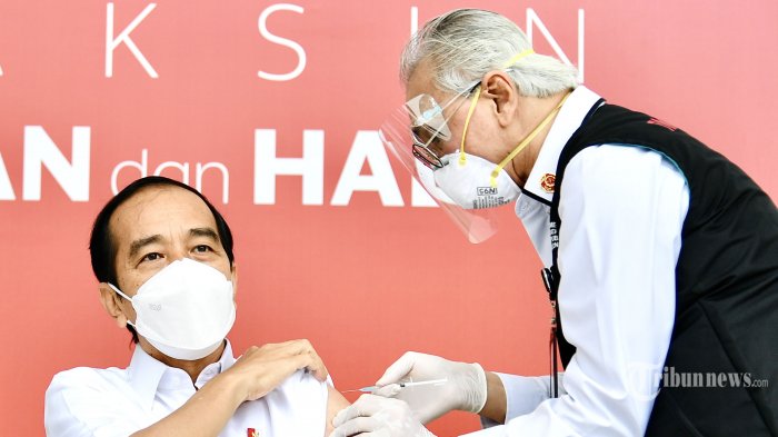 Bereaksi Setelah 2 Jam, Ini yang Dialami Jokowi Usai Disuntik Vaksin, Awalnya Akui Tidak Terasa