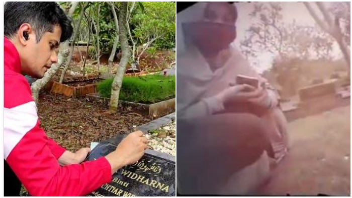 Awalnya Cinlok Lalu 2 Tahun Nikah, Artis Ini Pilu Ditinggal Wafat, Kini Setia Ajak Istri Baru Ziarah